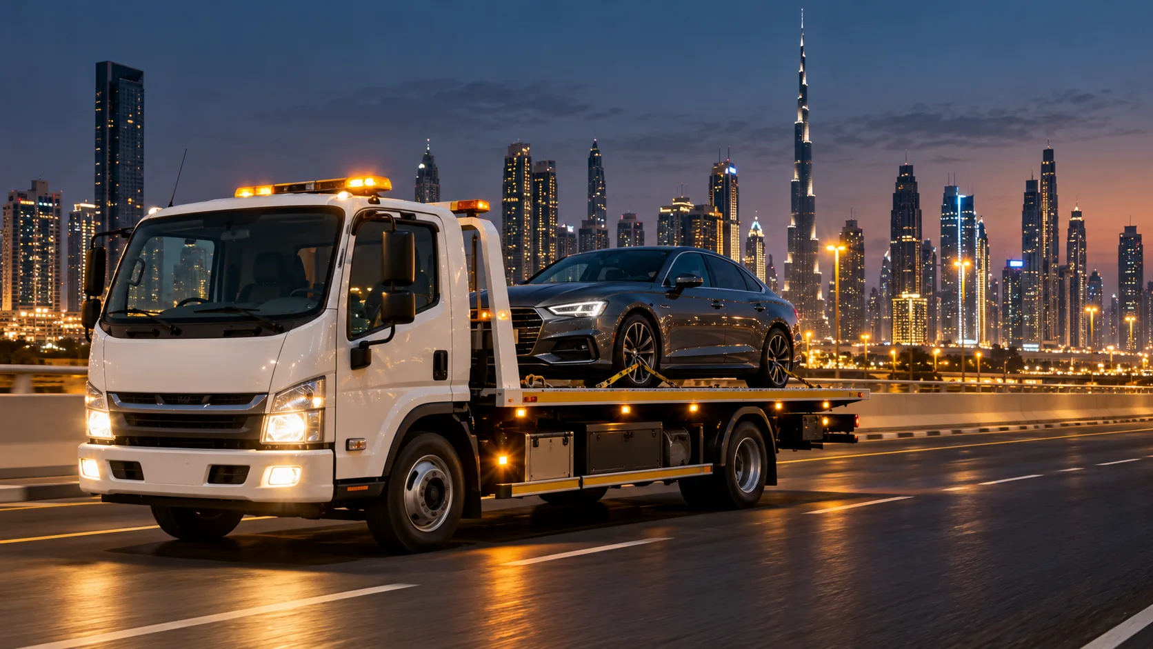 Illustration for The Complete Dubai Car Recovery, Towing and Roadside Assistance Guide